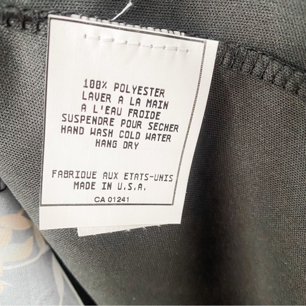 Liquidation Sale: Simons | Black Midi Slip Skirt with Pinkish Floral Print - Picture 6 of 6